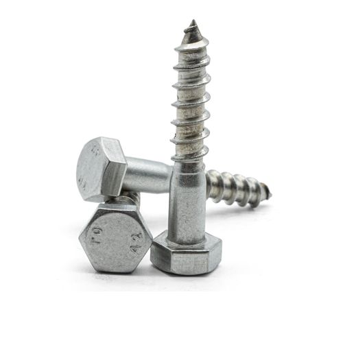 Hippo Hardware M6 (6mm X 30mm) Coach Screws A2 Stainless Steel Hex Head Lag Bolts Wood Screw DIN 571 (Pack of 10)