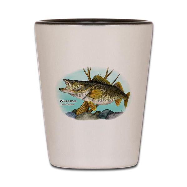 CafePress Walleye Unique and Funny Shot Glass
