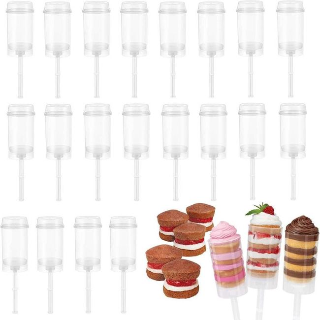 Clear Cake Push Up Pop Container, Push Pop Containers For Cupcakes, Cake  Ice Cream Mold