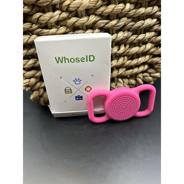 WhoseID QR Code Dog Tag with NFC, Personalized Pet ID Tag, Silicone Dog Tag