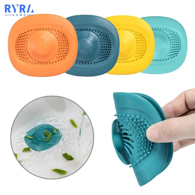 Silicone Hair Stoppers Catchers Kitchen Sink Plug Shower Filter