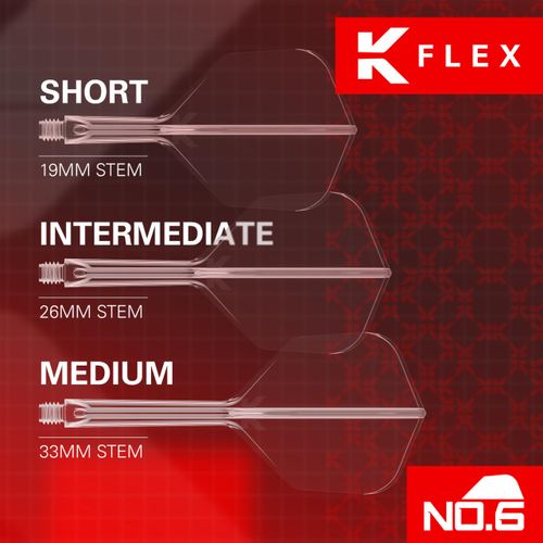TARGET K-FLEX SHAPE/NO6 FLIGHT (26MM INTERMEDIATE, WHITE)