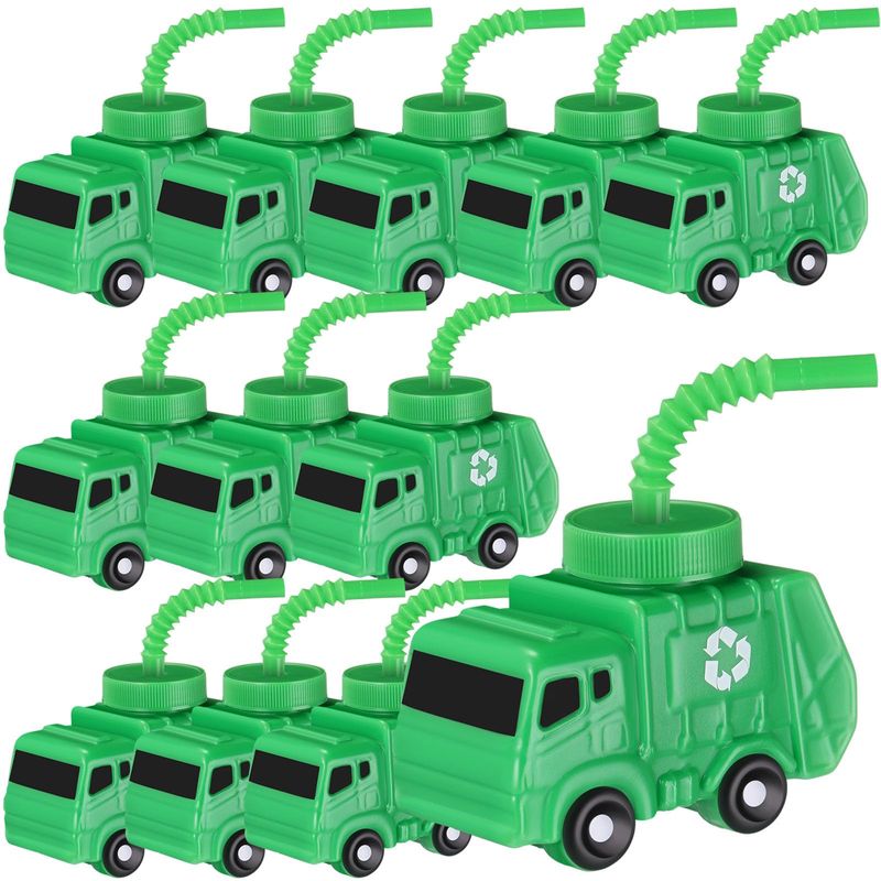 Tanlade Truck Birthday Party Favor Gifts Supplies Garbage Truck Cups ...