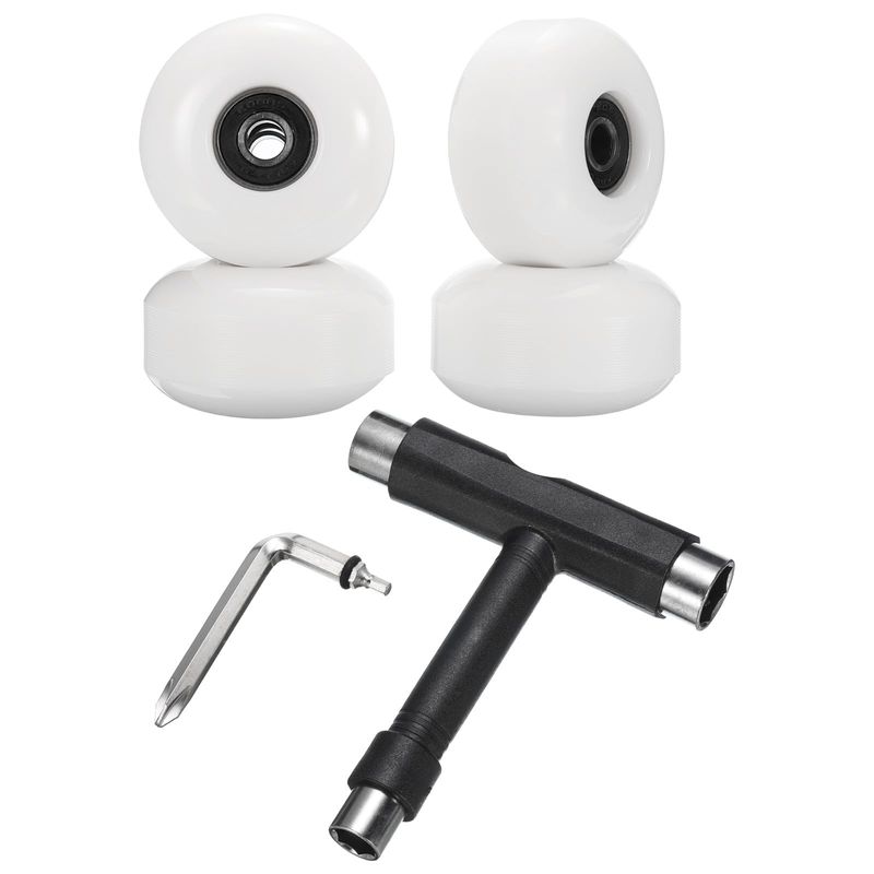 Lot De 4 Roues De Skateboard Lumineuses PATIKIL – 60 Mm, Dureté 78A, Roulements Haute Vitesse, Pour Street Et Skatepark