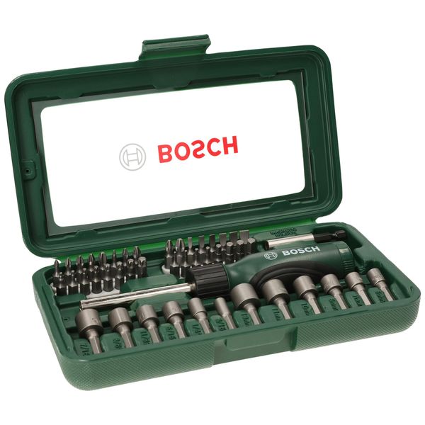 Bosch 46pc. Screwdriver Bit and Nutsetter Set (PH-, PZ-, Hex-, T-, S-Bit, Accessories Drill and Screwdriver)