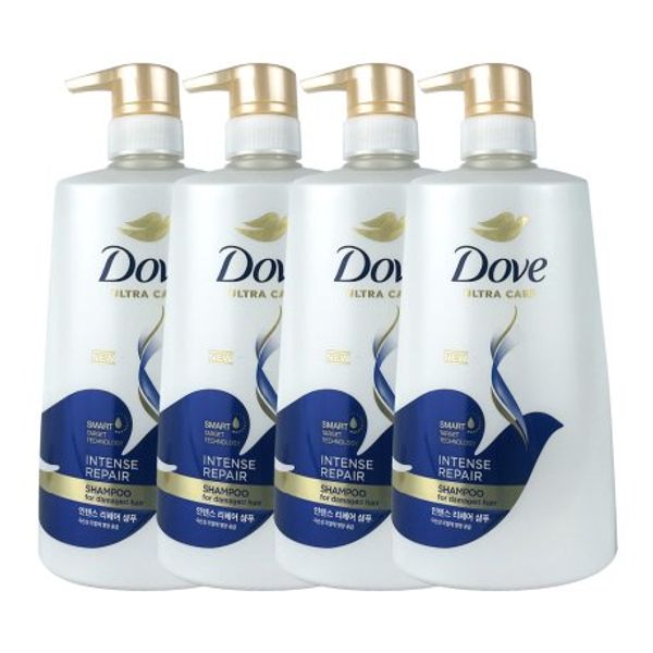 Dove Damaged Hair Care Intense Repair Large Capacity Shampoo 680mlx4