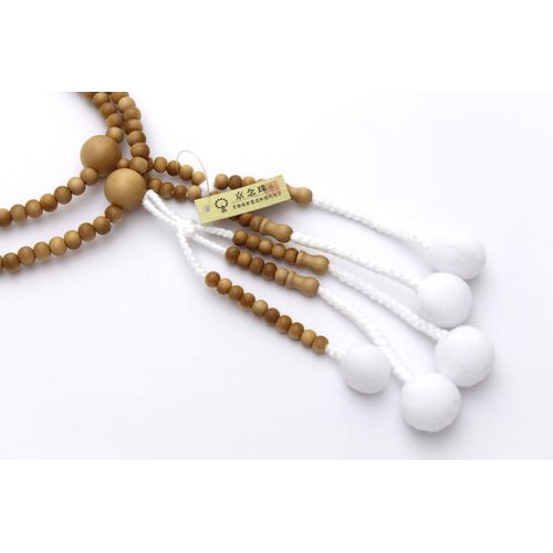 Soka Gakkai Prayer Beads, Natural, Made in Kyoto, Pure Boxwood, SGI Prayer Beads, For Men