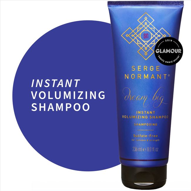 Serge Normant Dream Big Instant Volumizing Shampoo for Women & Men, Volume & Strength, For Damaged Hair, Color Protection for Color Treated Hair, Sulfate Free Hair Products, 8 fl oz.