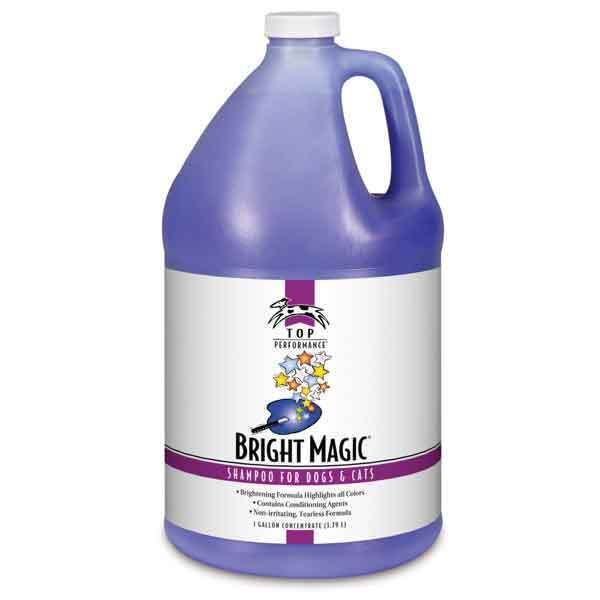 Bright Magic Pet Shampoo Dog & Cat Grooming Brightens Coat Cherry Scented Gallon