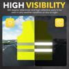 10 Pack Safety Vests -Yellow Reflective High Visibility, Work, Cycling, Road etc