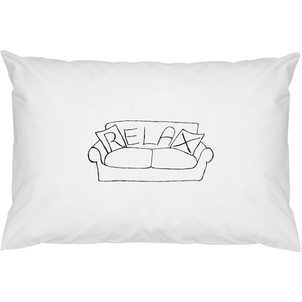 2 x 'Relax Sofa' Cotton Pillow Cases (PW00002638)