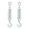 AB Tools Straining Screw/Turnbuckle Hook to Eye 2 PACK Galvanised Rigging M12 DK63