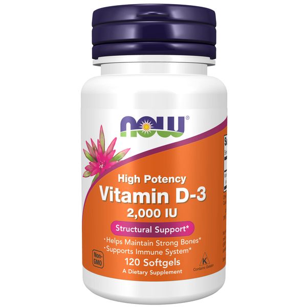 Now Foods Vitamin D 2000 IU 120 softgels
