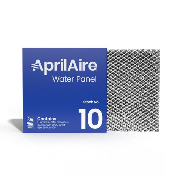 AprilAire 10 Water Panel Humidifier Filter Replacement for AprilAire Whole-House Humidifier Models 110, 220, 500, 500A, 500M, 550, 550A, 558 (Pack of 1)