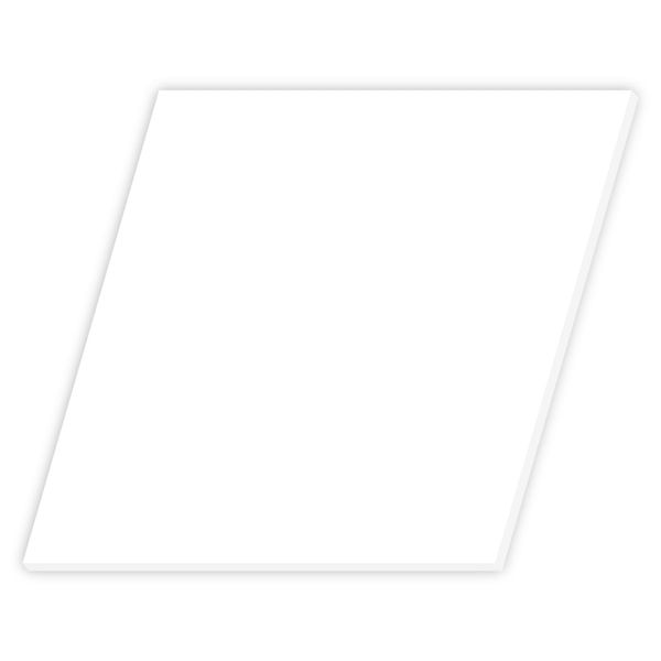 Plexiglas® Cut 3-50 cm - Square White, Size: 11 cm, Pack of 1