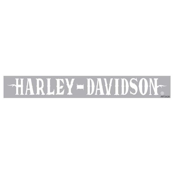 Harley-Davidson White Western Font Windshield Decal CG3760