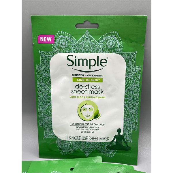 Simple Sensitive De-Stress Sheet Mask Skin Experts #B267