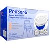 Pack of 20 Prosorb Super Absorbent Disposable Commode/Bed Pan Liners