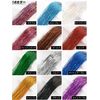 BARSDAR Hair Tinsel, Color Extensions, Straight, Hair Ornament, Colorful, Shiny, Wig, Tinsel, Stylish, For Halloween, Festivals, Cosplay, Parties, Stage Use, Set of 4 (Green)