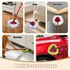 5PCS Spin Mop Replacement Head Compatible with Ocedar EasyWring 1-Tank System,3 Microfiber+1 Chenille Spin Mop Refill Replace for Ocedar,Washable Mop Replace Head for Floor Deep Clean