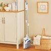 Collections Etc Foldable Standing Broom and Dustpan Compact Set