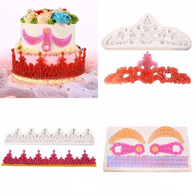 FASHION SILICONE MOULD FOR CAKE TOPPERS, CHOCOLATE