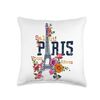 Paris Throw Pillow, 16x16, Multicolor