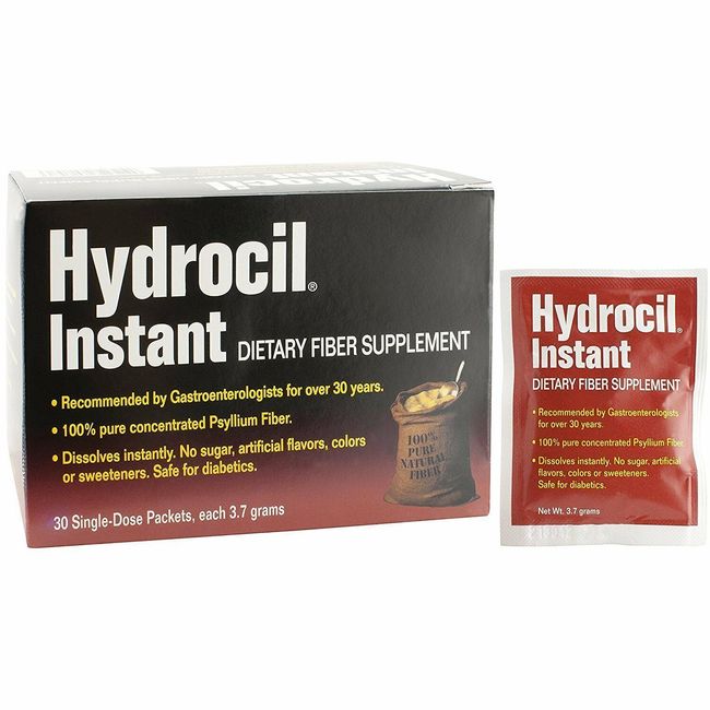 Hydrocil Instant Dietary Fiber Supplement Digestive Regularity Sugar Free 30ct