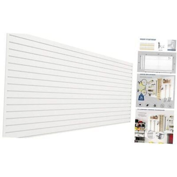 Slatwall Panel Interlocking Slat Wall Paneling Garage Wall 8 FT x 4 FT