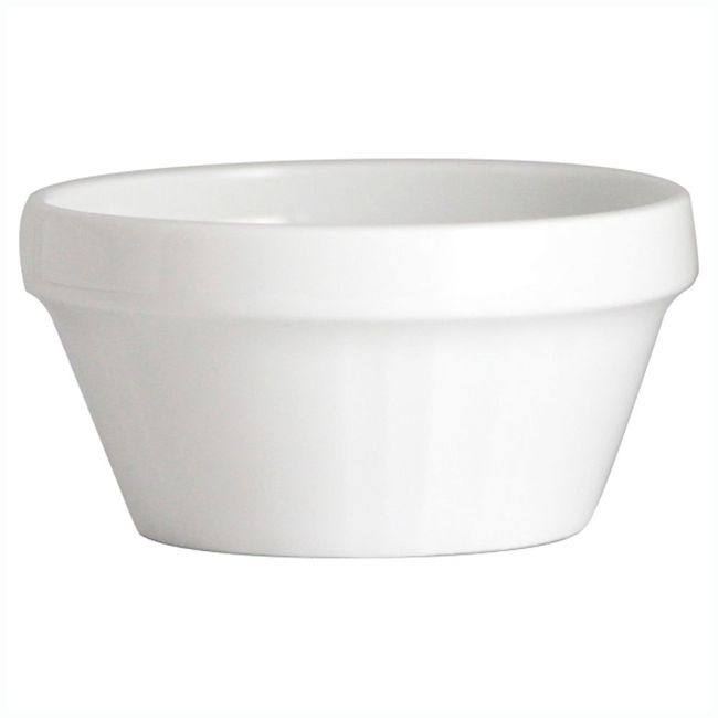 Narumi 1000-3352 Souffle Oven Wear, White, 3.1 inches (8 cm), Stacking, Microwave and Oven Safe, Made in Japan