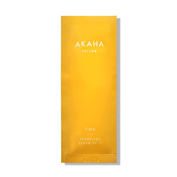 AKAHA Carbonated Pack (Raw Carbonated Acid x Vitamin C), Just Apply Without Mixing / Pores, Dullness, Drying, Small Face, 40 Kinds of Beauty Ingredients, No Mixing, Carbonated Gel Pack/Sparkling Serum