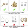 8Pcs 925 Silver Earring Backs,Locking Earring Backs for Studs,Heavy Earring Support Backs,Earring Lifters Backs,Earring Backs Replacements (7.5mm)