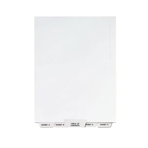 Avery Avery-Style Lgl Bottom Tab Dividers, 27-Tab, Exhibit A-Z, Letter Size (8.5 x 11), White, 27 per Set (11376)