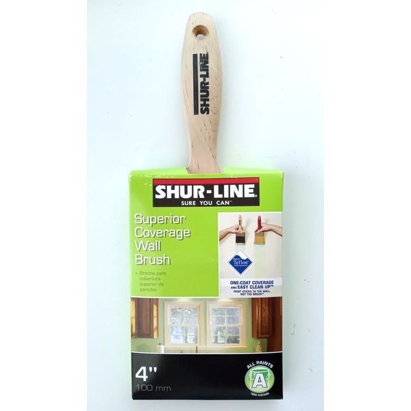 Shur-Line 55538 Premium 4" Wood Handle Paint Brush