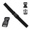 Plastic Side Release Buckle Clip for Luggage, Rucksack/Back Pack, Webbing Strap (25mm - 4 pack, Black),buckles