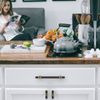 FURNIWARE Pack of 10 Cabinet Fittings Knobs, Drawer Knobs, Kitchen Door Knobs, Cabinet Hardware Knobs, Gold + Black