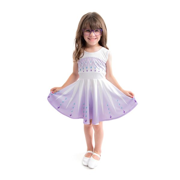 Little Adventures Ice Coronation Princess Twirl Dress - Machine Washable Child Pretend Play and Party Dress with No Glitter (Size 12) Purple