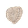Red Hamper Serving PT075, Large White Wash Heart Shaped Wicker Tray, One Size