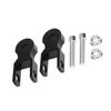 Partuto 2 Pcs 5cm Universal Shock Absorber Height Extension - Metal Black
