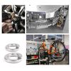 M4 304 Stainless Steel Flat Washer and Split Spring Lock Washer Assortment Set, 100Sets /Pack (M4)
