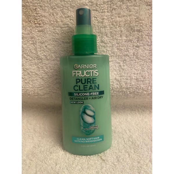 GARNIER FRUCTIS PURE CLEAN DETANGLER + AIR DRY SILICONE-FREE W/ALOE 5 OZ BOTTLE
