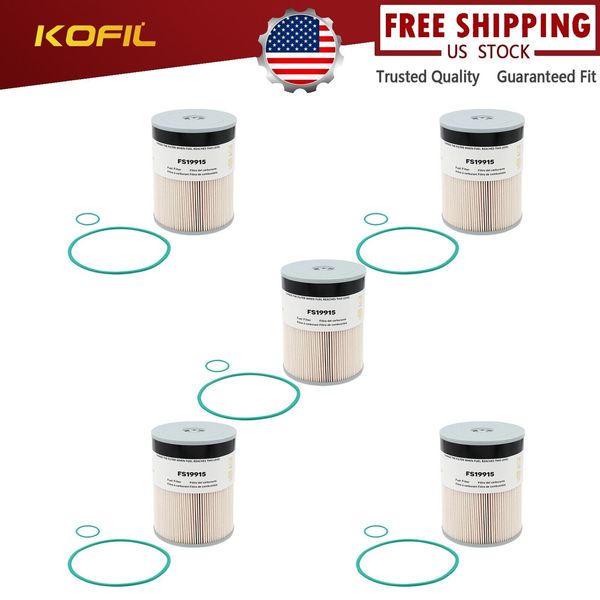 5~ Engine Fuel Water Separator Filter Kit FS19915 For Fleetguard