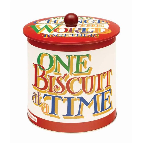 Elite Gift Boxes Emma Bridgewater Brighter World Biscuit Barrel - One Biscuit at a Time - 170 (d) x 173mm