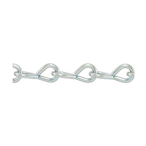 TC Single Jack Chain, Weld Less Chain, (Bright Zinc), Steel Chain, Jack Chain by Angelika & Sun (Size 12 Bright Zinc 0.105" Diameter/ 100' Ft)