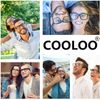 COOLOO Blue Light Blocking Glasses, Gaming Computer Glasses Anti Glare Headache Eyes Strain Glasses with Blue Light Filter, Super Light Weight Fashion Accessories Unisex for Women Men
