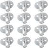 12 PCS 3 Holes Backplate Nuts,T Shaped Tee Nut (M8)