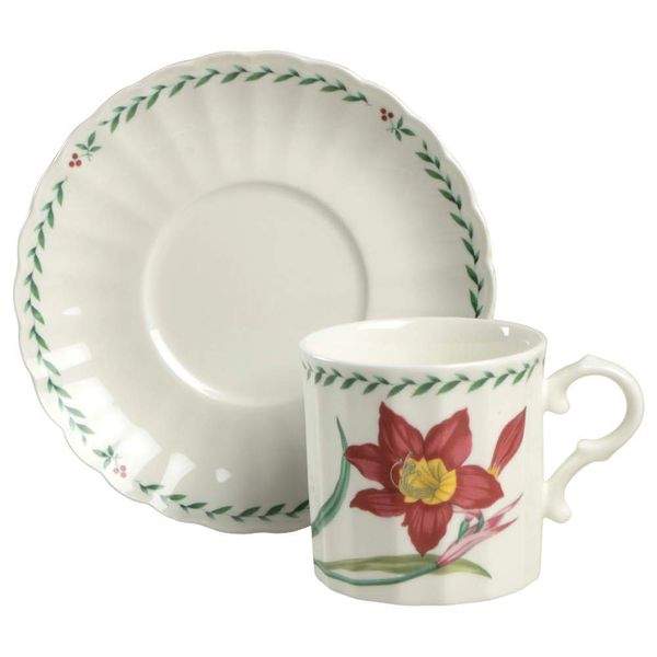 Mikasa Summer Symphony Flat Cup & Saucer Set