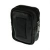 CP6092 - Black Leather Cigarette Packet Holder with Accessory Holder and Belt Loop