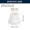 uxcell 12pcs White Plug Hole 9-10mm/0.35-0.39" Rubber Button Plug Suitable for Hole