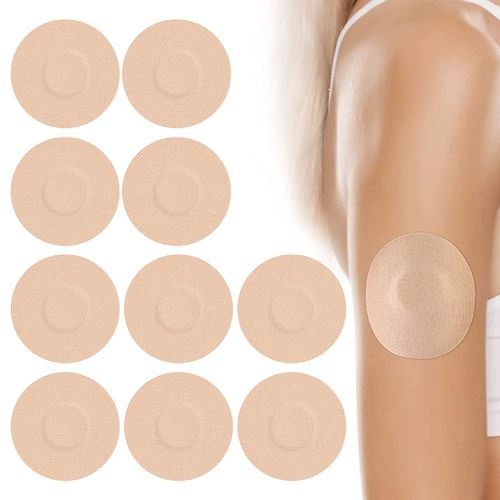 RICISUNG 10 PCS Libre Adhesive Patch Waterproof Libre Sensor Patch Protective Sticker Fixing Patch Nude Color (Nude Color)